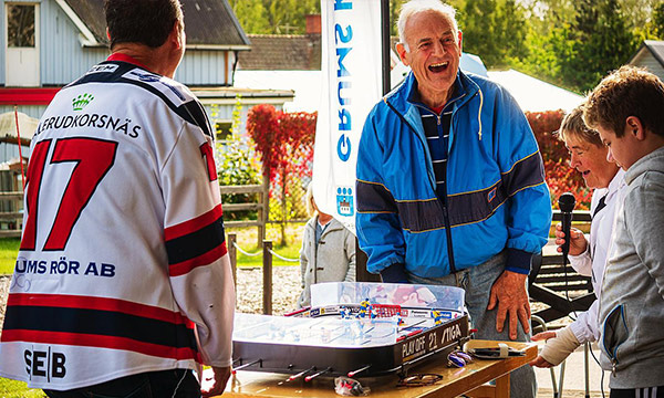 Bordhockeymatch i Sveaparken